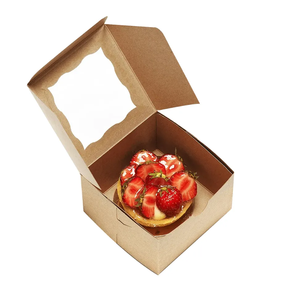 Kraft Bakery Boxes with Window made to order